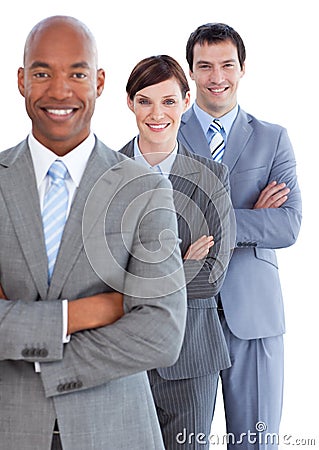 Portrait of young business team Stock Photo