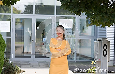 Portrait of young business woman Stock Photo