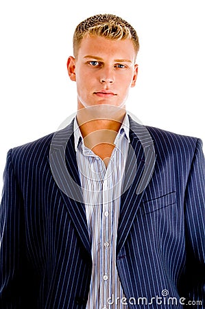 Portrait of young caucasian male looking you Stock Photo