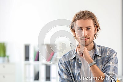 Portrait of young designer in office Stock Photo