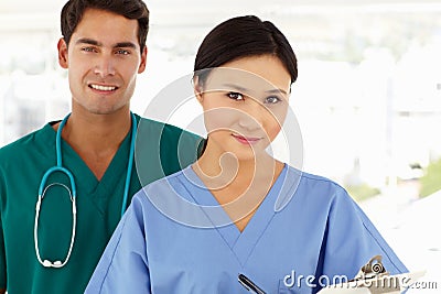 Portrait of young doctors Stock Photo