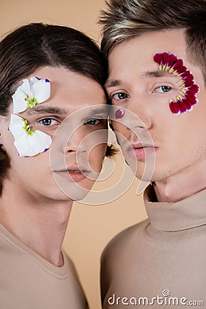 Portrait of young homosexual partners with Stock Photo