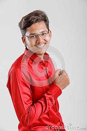 Young Indian college boy Stock Photo