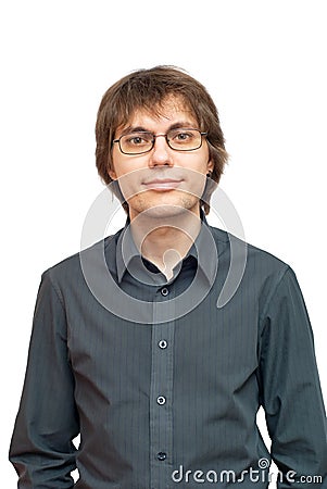 Portrait of a young smiling businessman Stock Photo