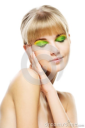 Portrait of young woman Stock Photo