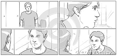 Portraits for storyboards Stock Photo