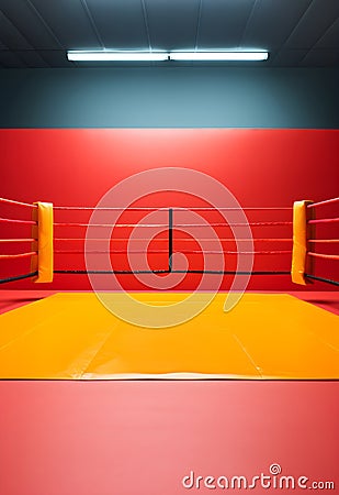 Portrayal of a boxing ring Stock Photo