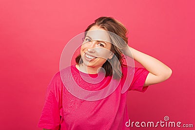 A picture of a beautiful young woman Stock Photo