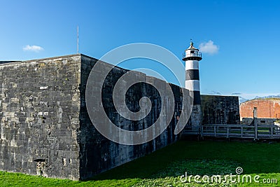 Southsea Castle lighthouse is Southsea Portsmouth UK Editorial Stock Photo