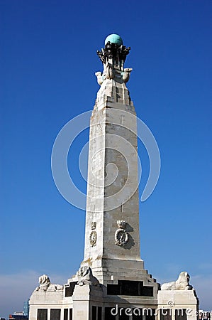 Portsmouth Naval Memorial, Southsea Editorial Stock Photo