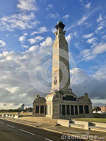 Portsmouth Naval Memorial, UK Editorial Stock Photo