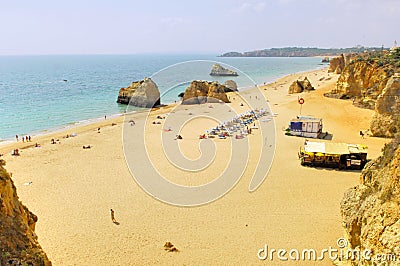 Portugal, Algarve, Portimao: Beach Stock Photo