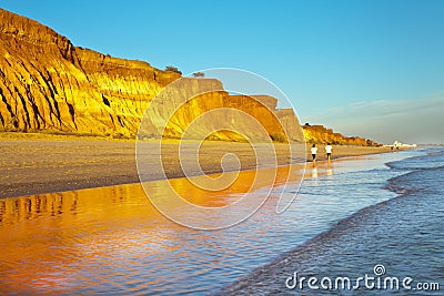 Portugal. Algarve. Beautiful seascape of FalÃ©sia beach near Villamora Stock Photo