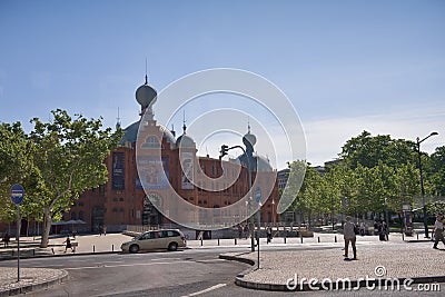 Portugal Campo Pequeno Bullring in Lisbon Editorial Stock Photo