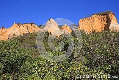 Portugal, Costa da Caparica, Arriba Fossil Natural Park Stock Photo