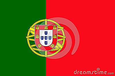 Portugal flag vector Vector Illustration