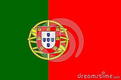 Portugal flag vector Vector Illustration