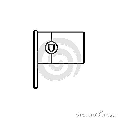 Portugal icon. Element of flag icon for mobile concept and web apps. Thin line Portugal icon can be used for web and mobile Stock Photo