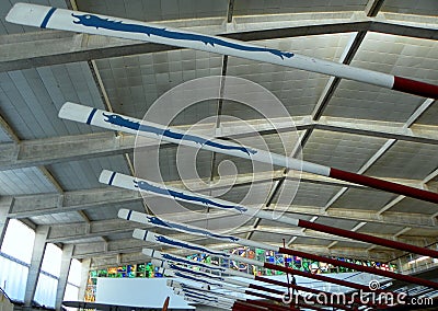 Portugal, Lisbon, Navy Museum (Museu de Marinha), exhibition of boats, Royal Barge Editorial Stock Photo