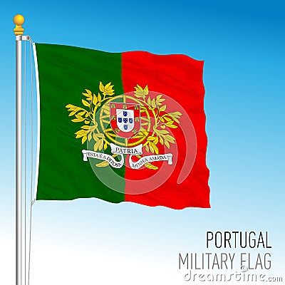 Portugal, Military flag, European Union Vector Illustration