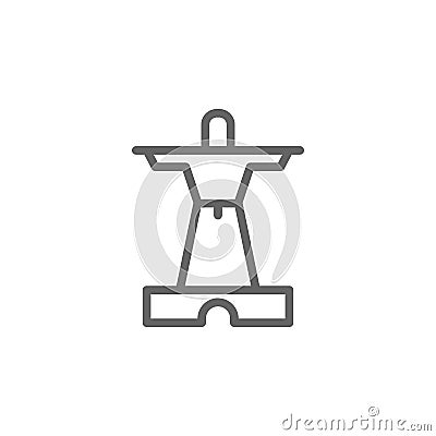 Portugal, monuments, statue icon. Element of Portugal icon. Thin line icon for website design and development, app development. Stock Photo
