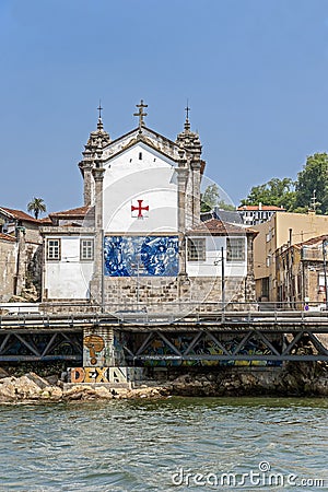 Portugal, Porto. Church of the Brotherhood of the Holy Souls and Editorial Stock Photo