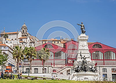 Portugal, Porto. Statue of Prince Henry - navigator Editorial Stock Photo