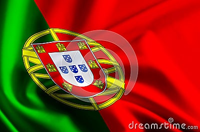 Portugal flag illustration Cartoon Illustration