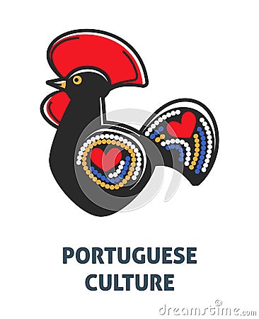 Portugal travel symbols vector culture landmarks Vector Illustration