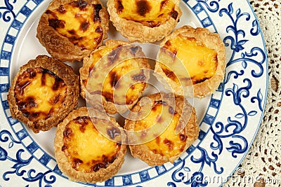 Portugese pastries Stock Photo