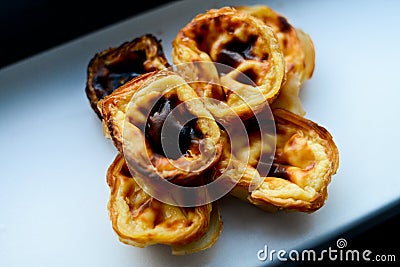 Portugese pastries Stock Photo