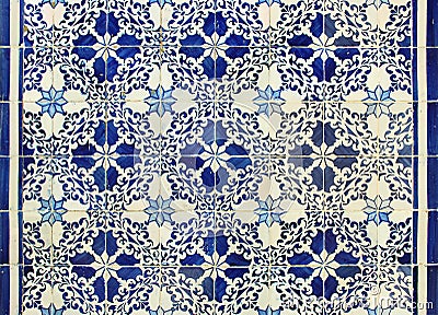 Portuguese azulejos tiles Stock Photo