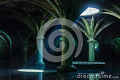 Portuguese Cistern. El Jadida Cistern, Morocco. Ancient European Historical Buildings in Morocco Stock Photo