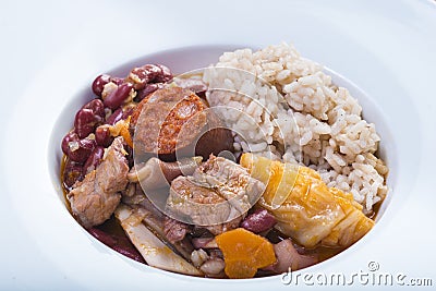 Portuguese feijoada Stock Photo