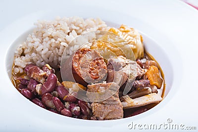 Portuguese feijoada Stock Photo