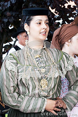 Portuguese Folklore Dancer Editorial Stock Photo