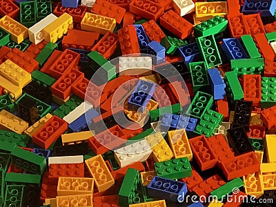 Portuguese Macau Galaxy Resort LV Louis Vuitton Colors Lego Building Block Window Display Macao Taipa Cotai Retail Education Toys Stock Photo