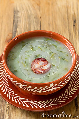 Portuguese soup caldo verde Stock Photo