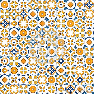 Portuguese tiles Vector Illustration