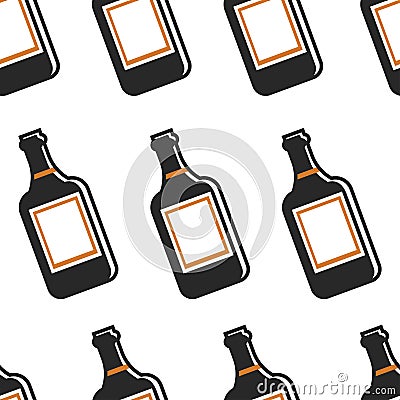 Portwine alcohol drink Portugal symbol seamless pattern Vector Illustration