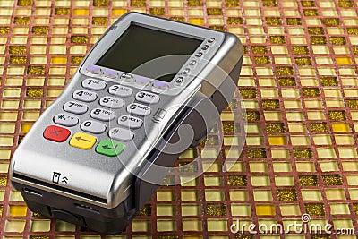 POS payment mobile gprs terminal Stock Photo