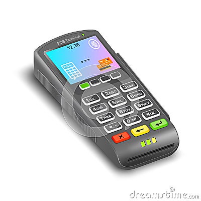 POS Terminal Vector Illustration