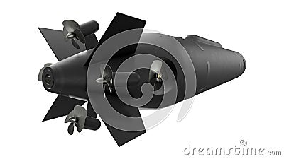 Poseidon - Status-6 Oceanic Multipurpose System 3D Rendering. Isolated on White Background. Stock Photo