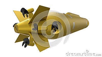 Poseidon - Status-6 Oceanic Multipurpose System 3D Rendering. Isolated on White Background. Stock Photo