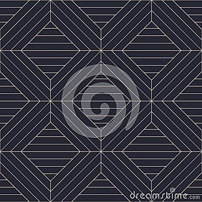 Posh Neat Classic Motif Outline Grid Seamless Pattern Vector Abstract Background Vector Illustration