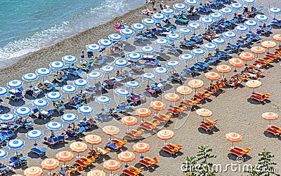 Positano beach, Italy Editorial Stock Photo