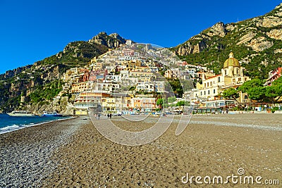 Positano coast view Stock Photo