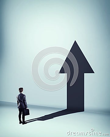 Positive expectations. The concept of personal development Stock Photo