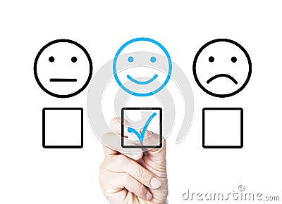 Positive feedback Stock Photo