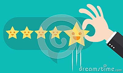 Positive feedback Vector Illustration